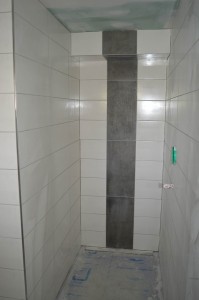 Begehbare Dusche im Bad