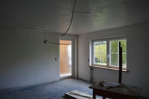 Eingang über den Wohn- Essbereich mit Küche